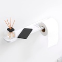 Mind Set Porte-Rouleau De Papier Toilette Avec Etagere Blanc