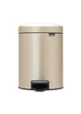 Newicon Poubelle A Pedale 5L Metallic Gold