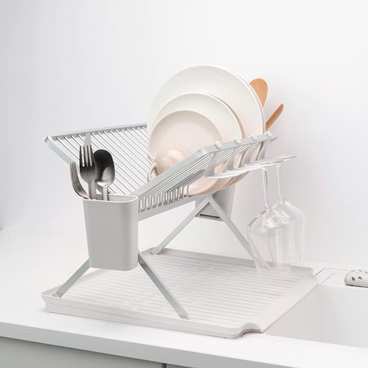 Sinkside Egouttoir à vaisselle pliable large 