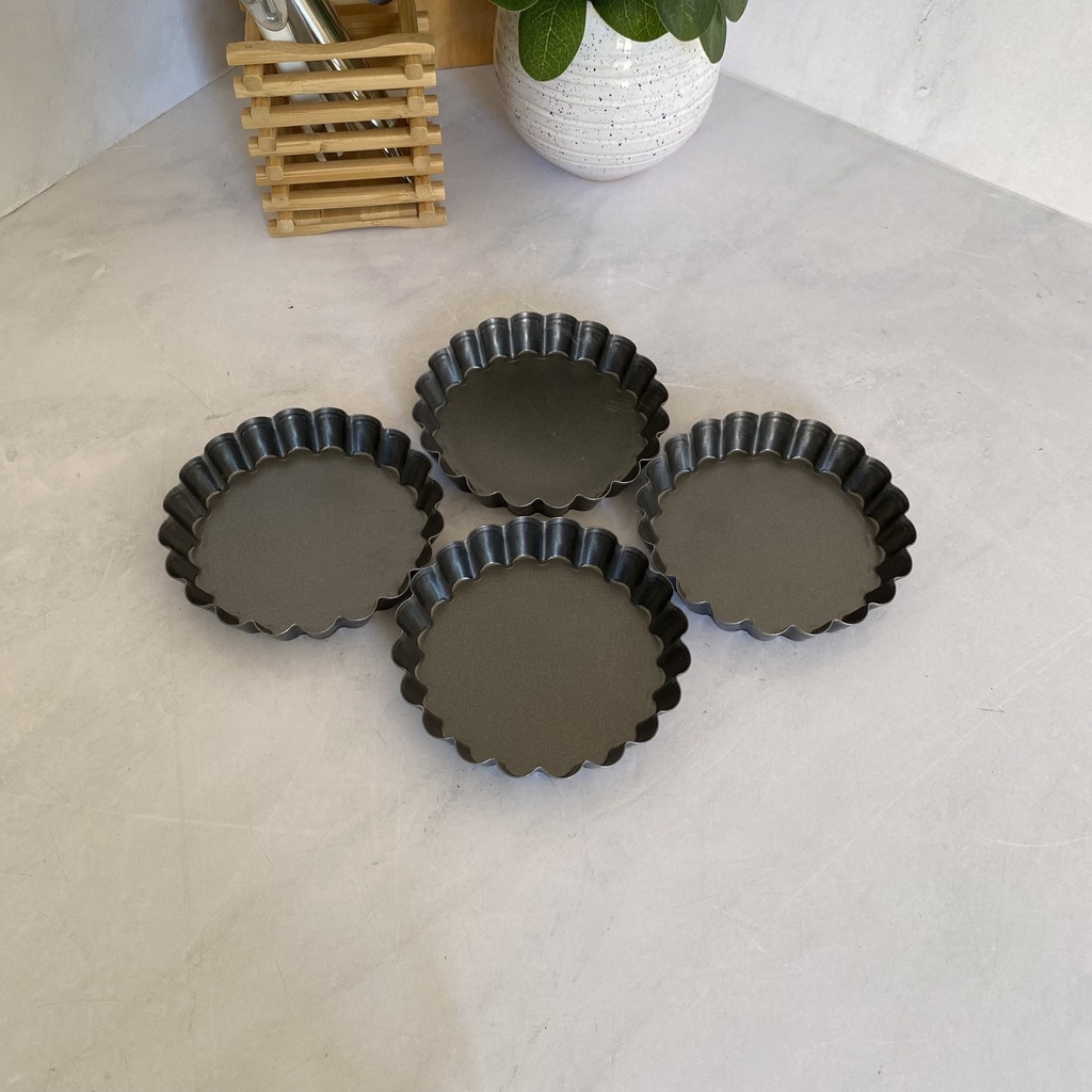 AGARA Lot de 4 Moules a Tartelettes