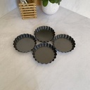 AGARA Lot de 4 Moules a Tartelettes