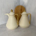 Set Thermos 2Pcs Creme Et Dore