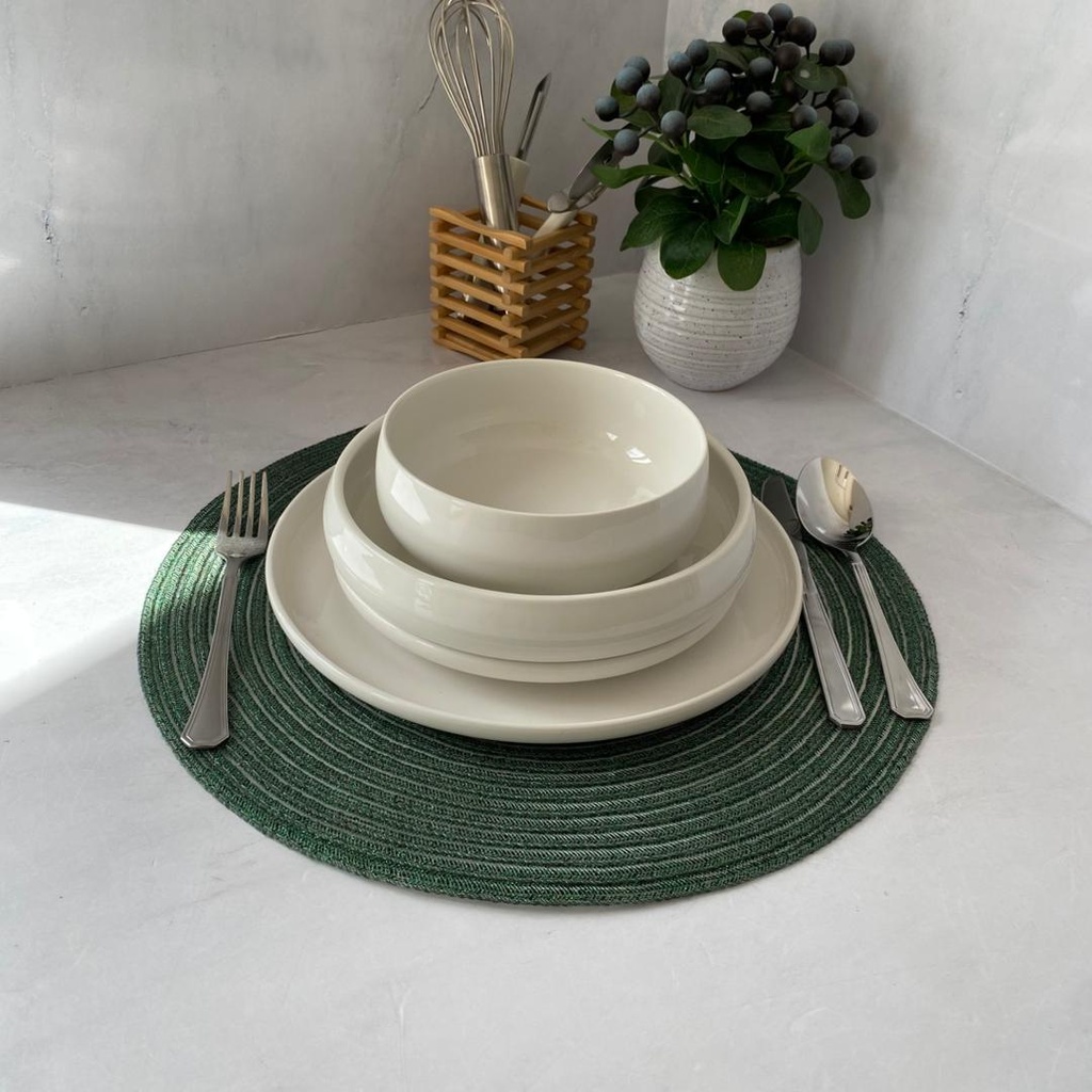 service a table 24 Pieces céramique blanc