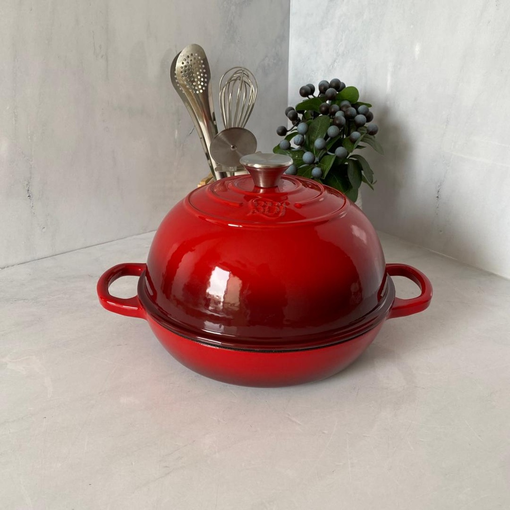 TAJINE EN FONT COULEUR ROUGE