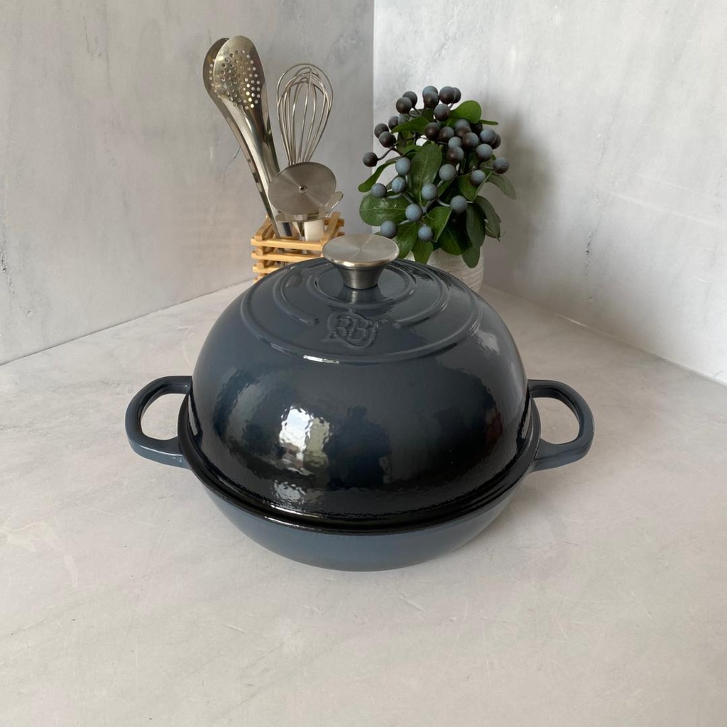 Tajine En Fonte Gris Fonce 26Cm