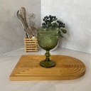 Sunflower Verre A Pied Vert