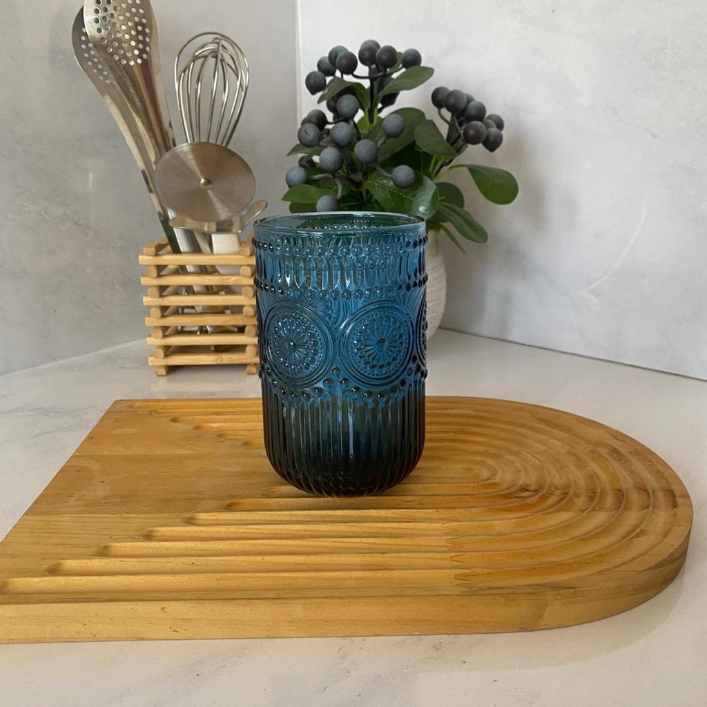 Sunflower Verre Haut Bleu