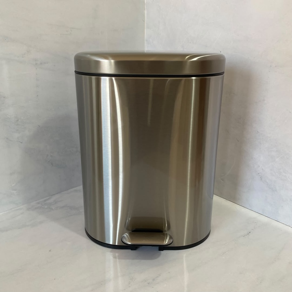 Poubelle A Pedale Rectangulaire Inox 12 L 