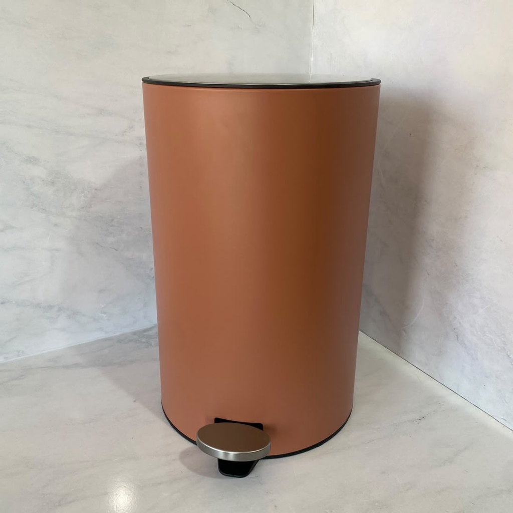 Poubelle A Pedale Jobs 20 L Orange Mat