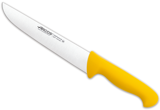 [291700] 2900 Couteau De Boucher Jaune 210Mm