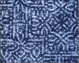 Tapis Alfombra Avalon 60*100 Cm Sibori Blue