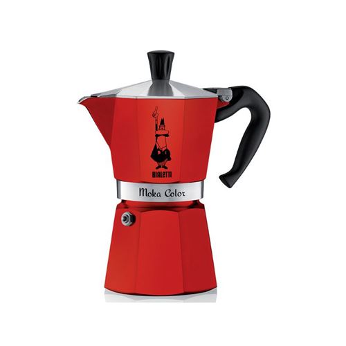 [0004942/NP] CAFETIERE MOKA EXPRESS 3 TASSE ROUGE