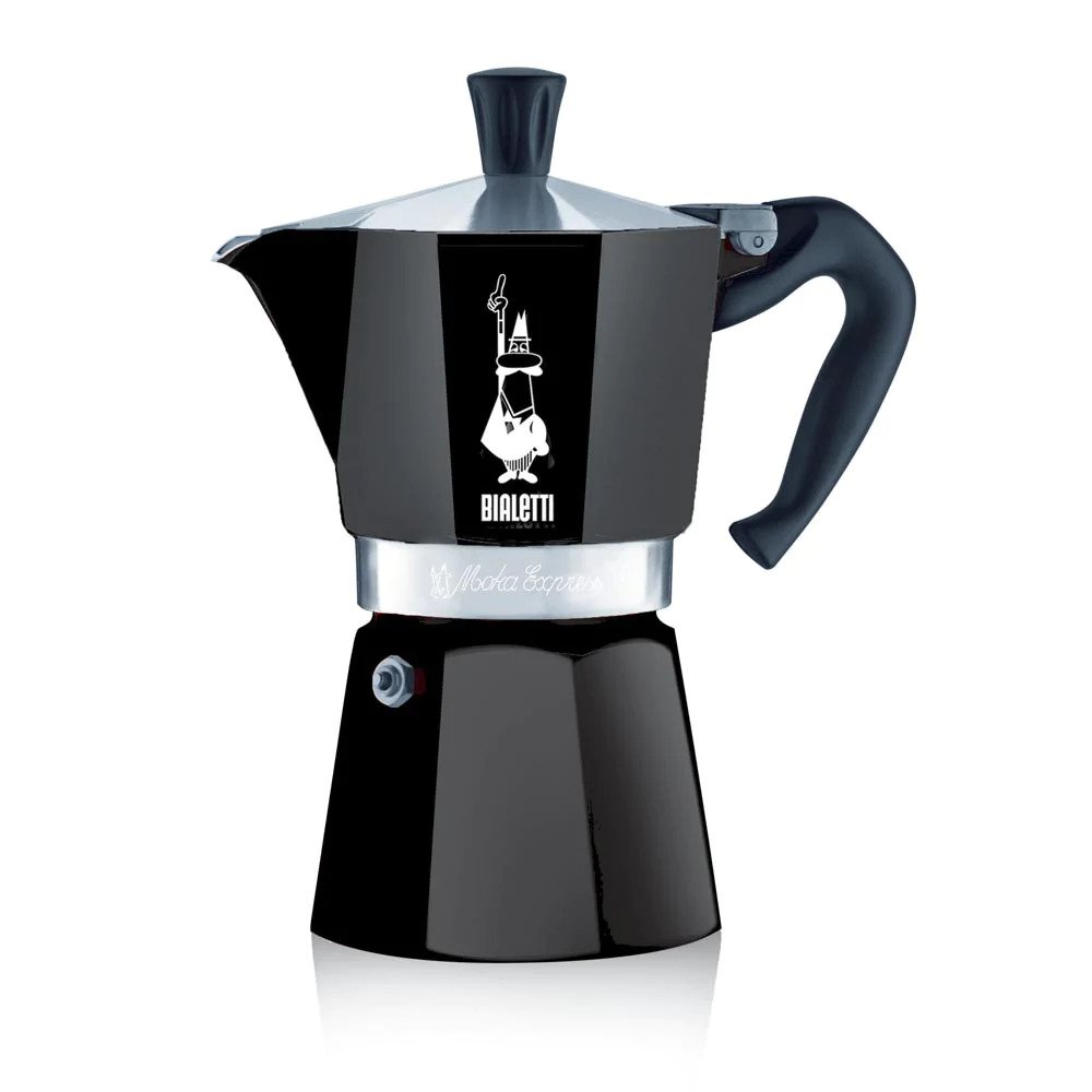 [4953] Cafetiere Moka Express 6 Tasses Noir
