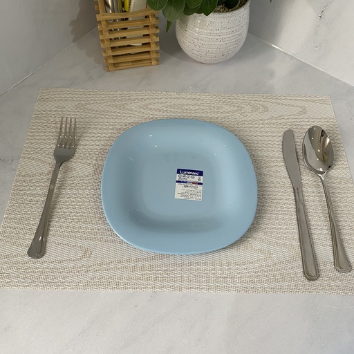 [P9989] Carine Light Blue  Assiette Dessert 19.5Cm