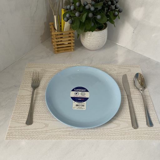 [P2610] Diwali Light Blue Assiette Plate 25Cm