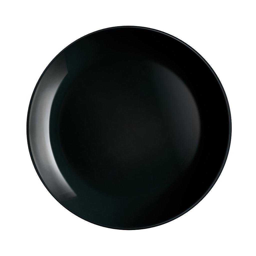 [P0867] Diwali Noir Assiette Plate 25Cm