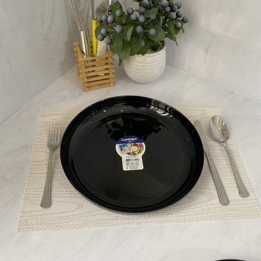 [P6363] Friends Time Assiette Ronde Creuse Noir 30Cm