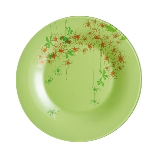 [P3052] Ipomea Vert Pale Assiette Dessert 19.5 Cm