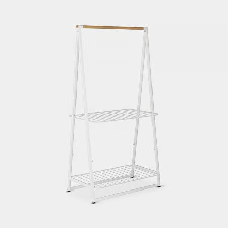 [118265] LINN PORTANT POUR VETEMENT LARGE BLANC