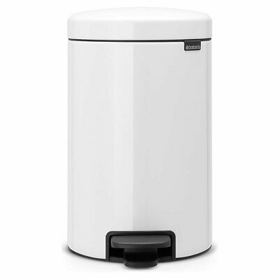 [111969] NEWICON POUBELLE A PEDALE 12L BLANCHE