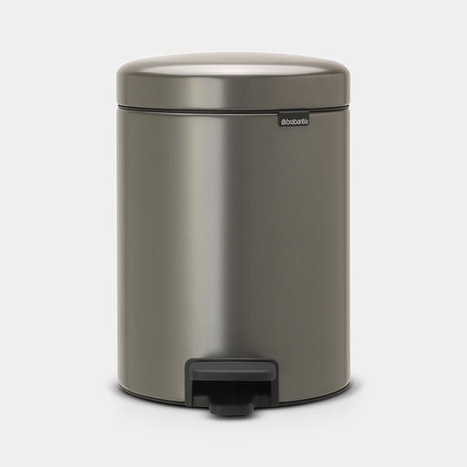 [112683] NEWICON POUBELLE A PEDALE 5L PLATINUM