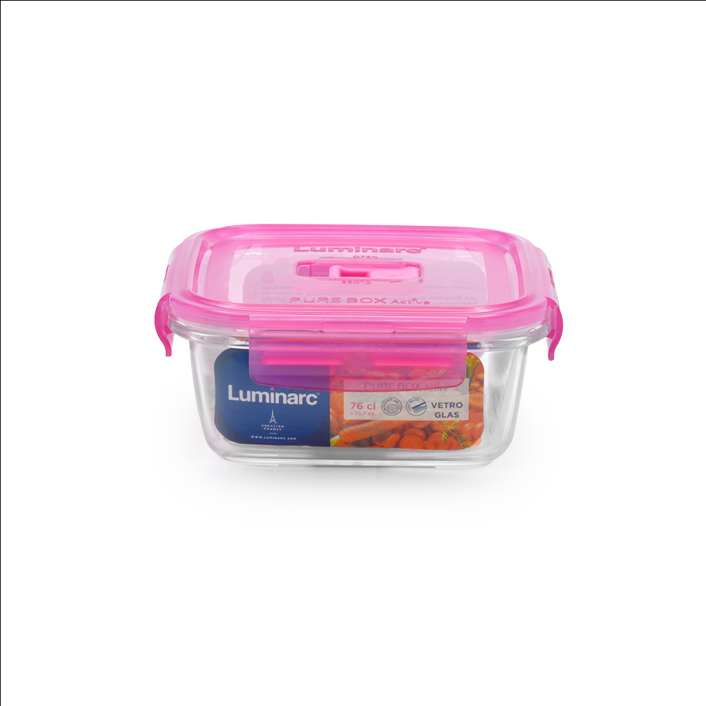 [P4592] Pure Box Active Carre  Pink 38Cl