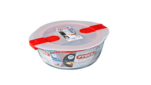 [207PH00] PYREX COOK & HEAT PLAT ROND 20*18CM AVEC COUVERCLE