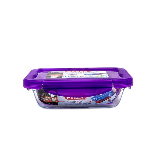 [281PGPP] PYREX COOK & GO PLAT RECTANGULAIRE 20*15CM VIOLET