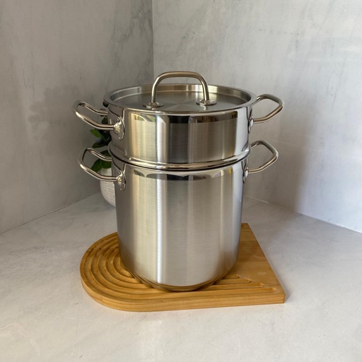 [KSF-1007] Tradition Couscoussier Inox (4L)18Cm