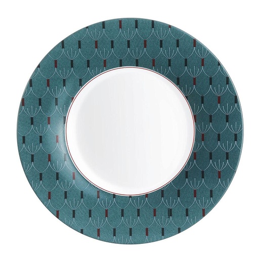 [P0158] Zadig Bleu Assiette Plate 28 Cm