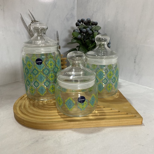 [V1019] Ahava Green Set De 3 Pots