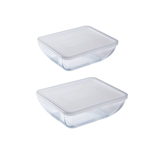 [913S354] Pyrex Set Daily Plat Rectangulaire