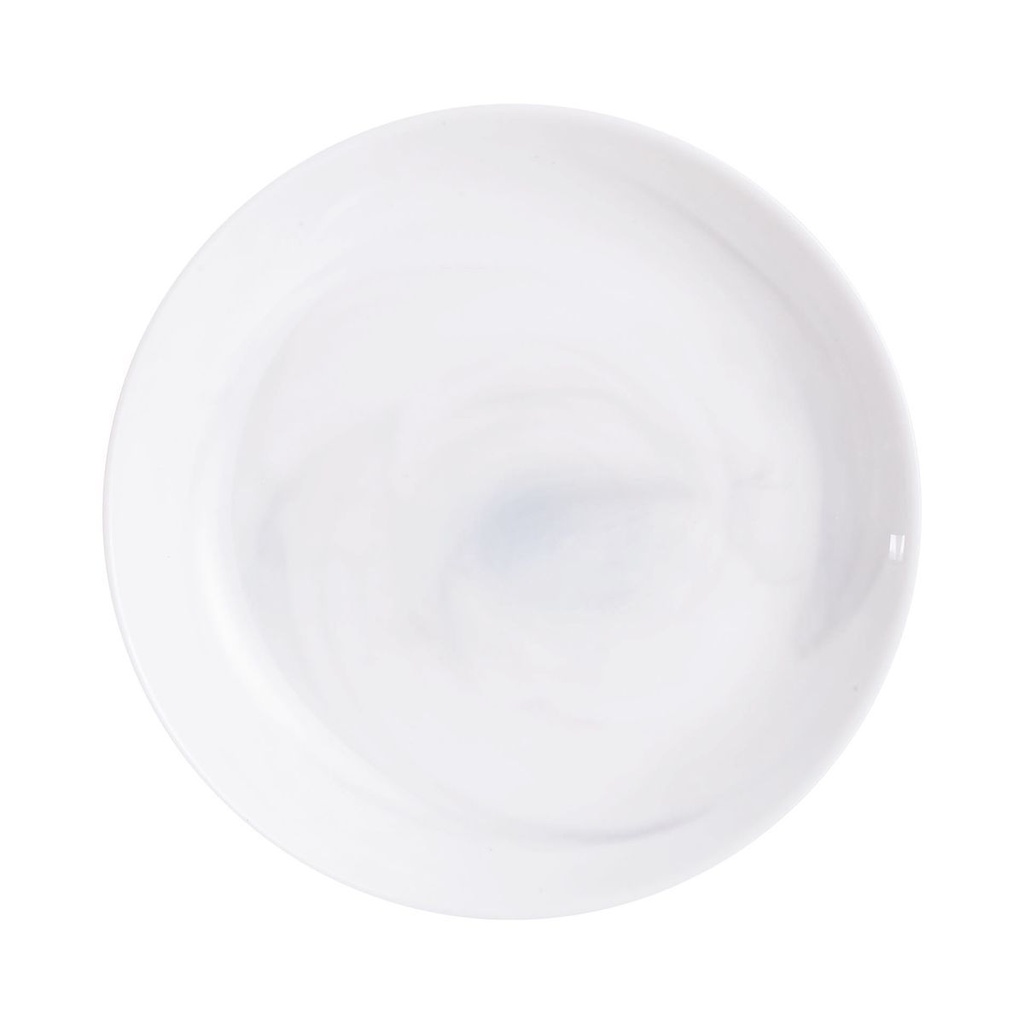 [Q9212] Diwali Blanc Marbre Assiette Creuse 20 Cm