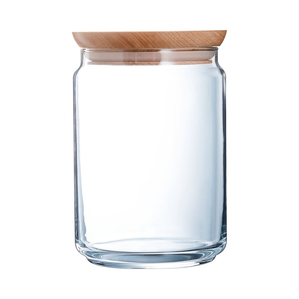[P9612] Pure Jar Avec Couvercle En Bois 1L