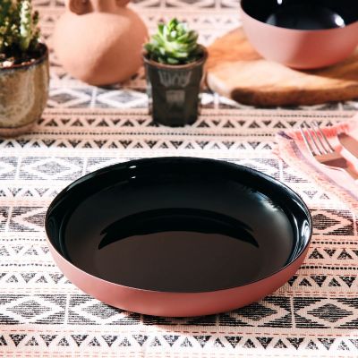 [Q8579] Vicky Noir Terracotta Assiette 25Cm