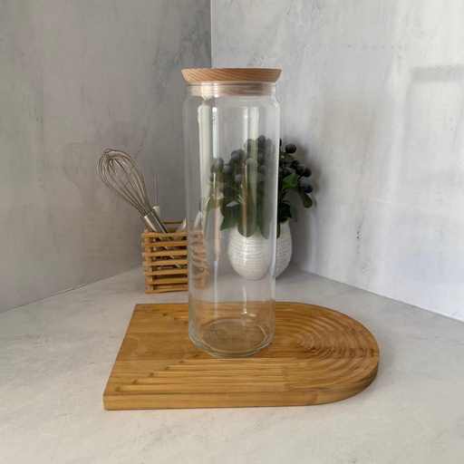 [Q8588] Pure Jar A Spaghetti Avec Couvercle En Bois 2l