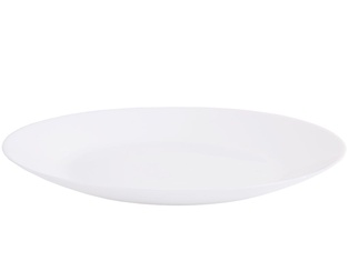 Zelie  Blanc Assiette Plate 25 Cm