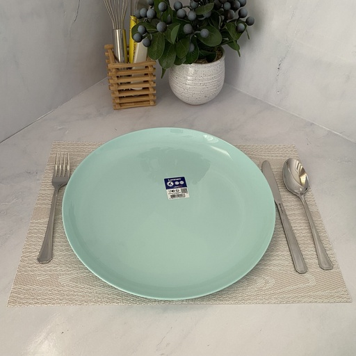 [Q8510] Diwali Light Turquoise Plat Rond 32Cm