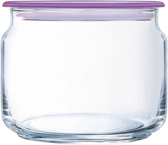 [N2332] pot jar 0.5l plano purple lid a6