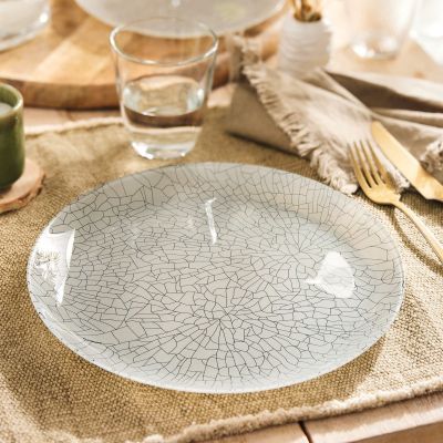 [V0101] Mindy Beige Assiette Plate 26Cm