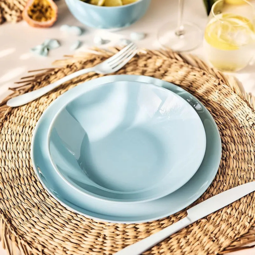 [V5829] Diwali Assiette Creuse 20 CM Paradise Blue