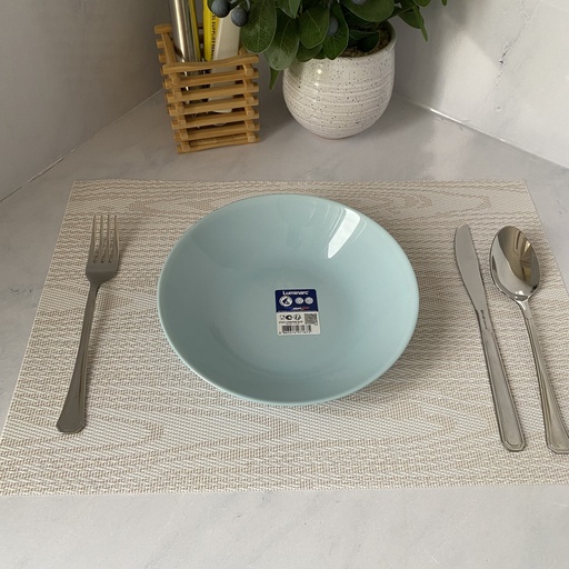 [V5829] diwali assiette creuse 20 paradise blue