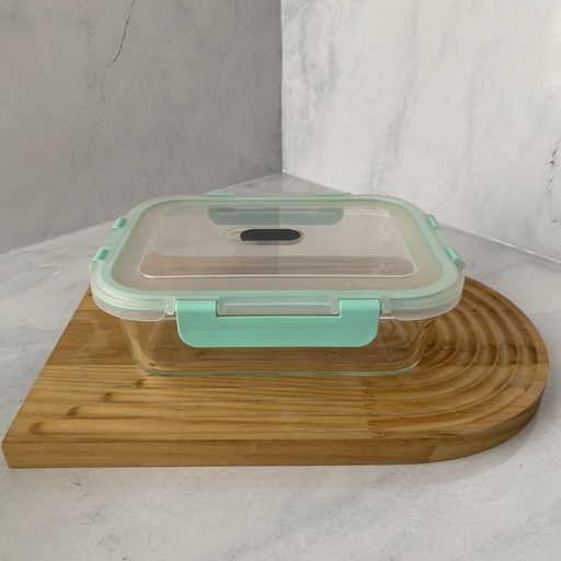 [WQ1050RC] Boite De Conservation Rectangulaire  Avec Couvercle 1050Ml