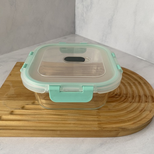 [WQ800SQ] Boite de conserv carré 800ml en verre+cv