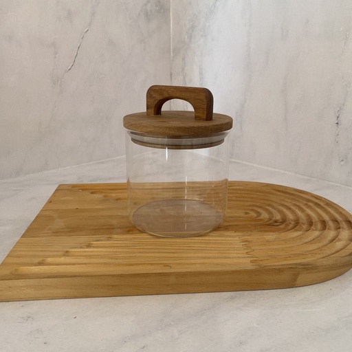 [TJ540RD] Bocal en verre 540ml+couver à poignée