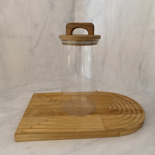 [TJ1100RD] Bocal en verre 1100ml+couver à poignée