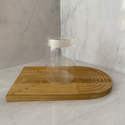 [GJ800RD] Bocal En Verre Avec Couvercle En Verre 800ml