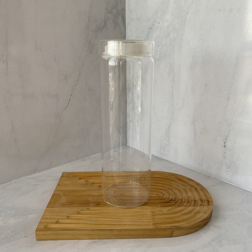 [GJ1800RD] Bocal en verre 1,8l avec couvercle en verre