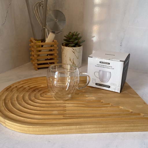 [DB85] Tasse à double paroi, 85ml,avec anse