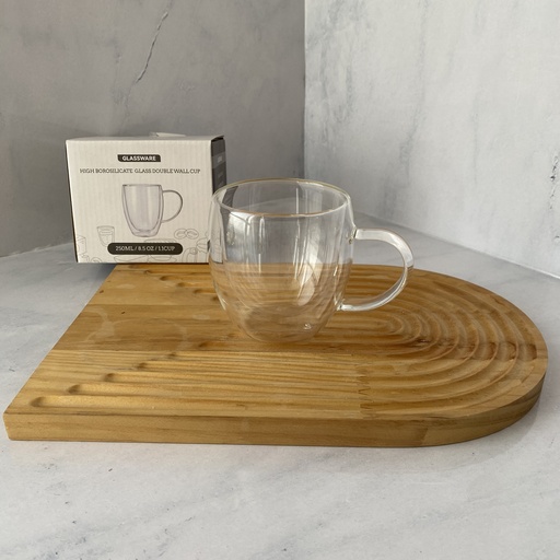 [KFB250] Tasse A Double Paroi Avec Anse 250ml